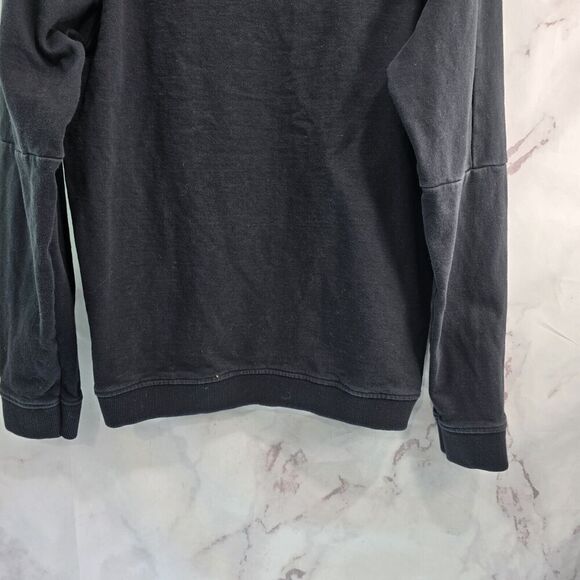 Noize Amstrdm Sweatshirt Mens Medium Black Crew Drop Shoulder Vegan Cruelty Free - Picture 7 of 10